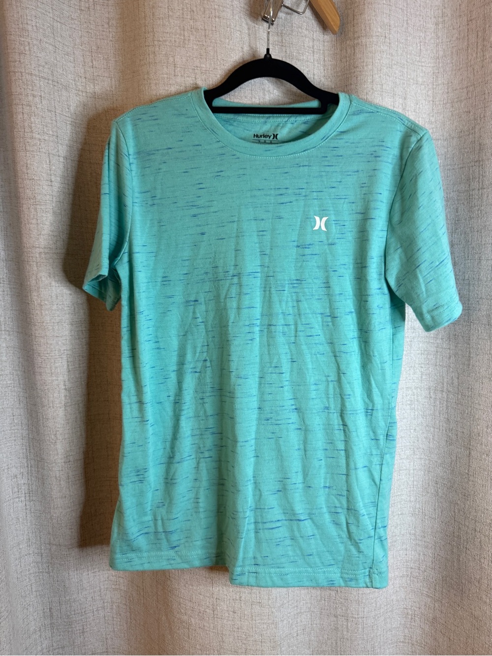 Hurley Short Sleeve Tee - Aqua with Blue Fleck